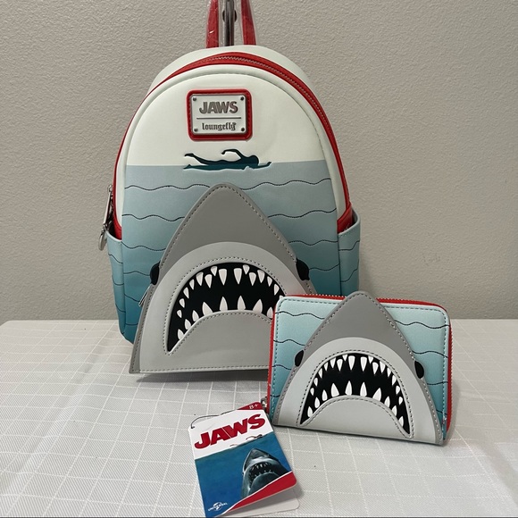 Loungefly | Bags | Jaws Loungefly Backpack Wallet Nwt